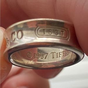 Authentic TIFFANY & Co. Silver Ring/Band. Size 5 1/4 (50mm)